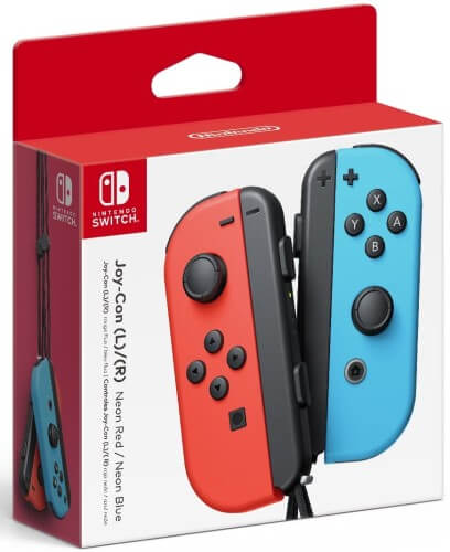 Caixa dos Nintendo Joy-Cons.