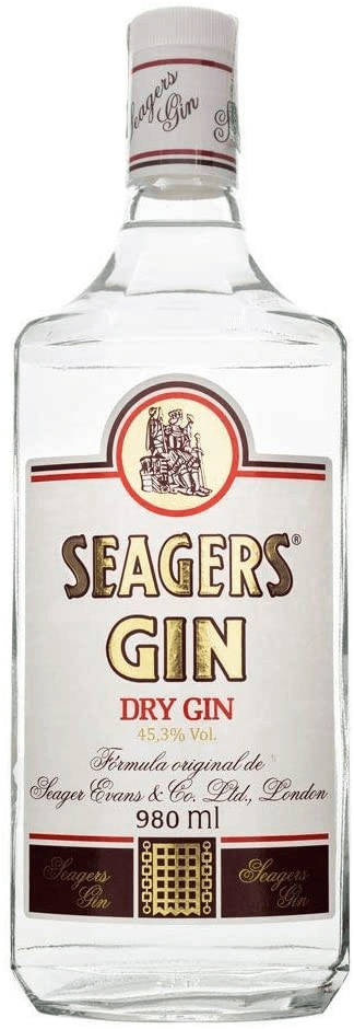 qual gin comprar Garrafa de gin da marca Seagers Gin.