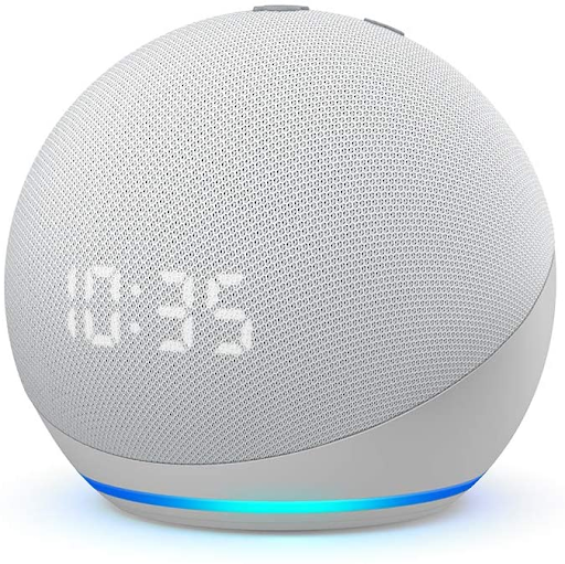 Modelo Novo Echo Dot (4ª geração): Smart Speaker com Relógio e Alexa.