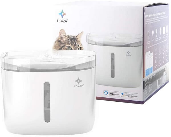 bebedouro inteligente ekaza, uma fonte para gato beber água, com acionamento remoto por aplicativo
