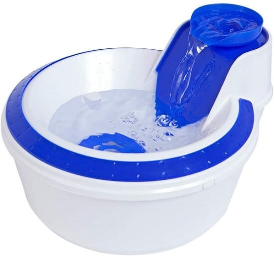 fonte para gato beber água da marca petlon nas cores branca e azul