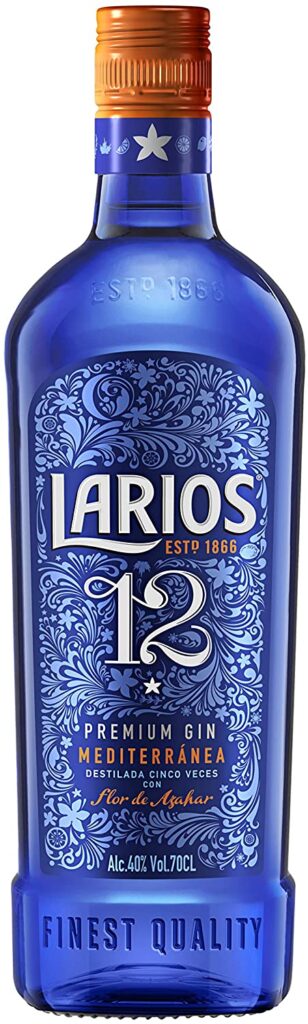 Imagem da garrafa de Gin Larios 12.