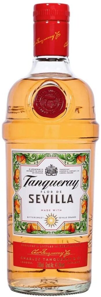 Imagem da garrafa de Gin Tanqueray Sevilla.