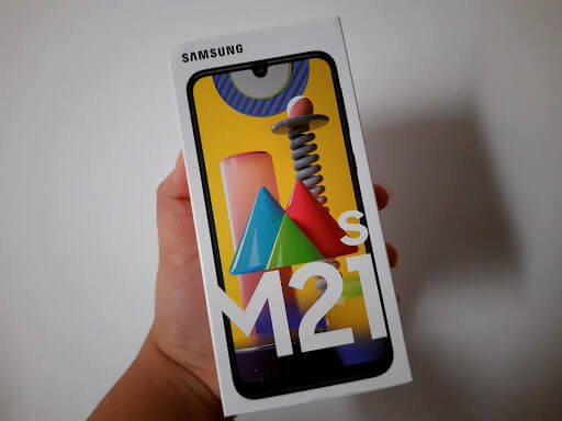 Caixa Do Celular Galaxy M21s Da Marca Samsung.