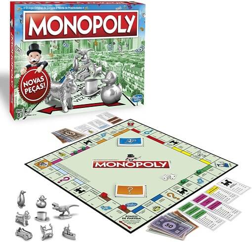 Monopoly, um dos brinquedos infantis antigos.